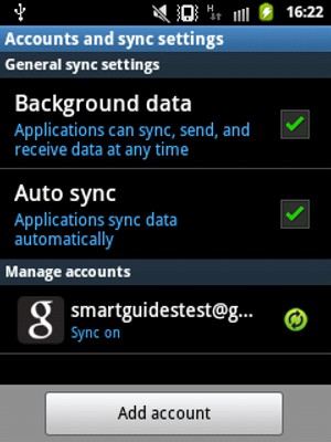 Select your account
