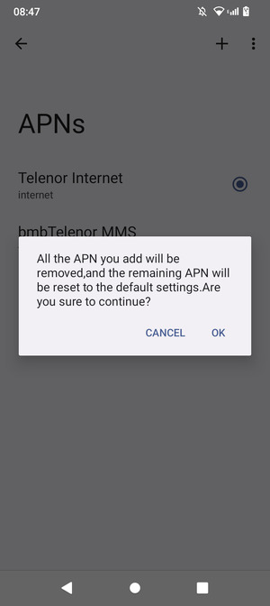 Select OK