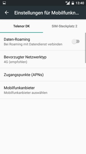 Wählen Sie Public und wählen Sie Zugangspunkte (APNs)