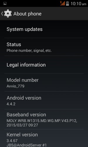 Select System updates