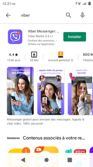 Sélectionnez l'appli