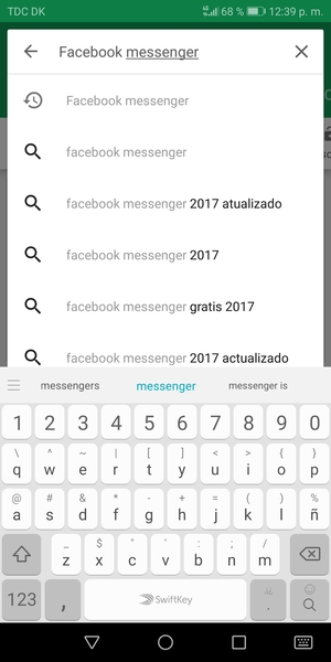 Introduzca el nombre de la aplicación y seleccione Buscar