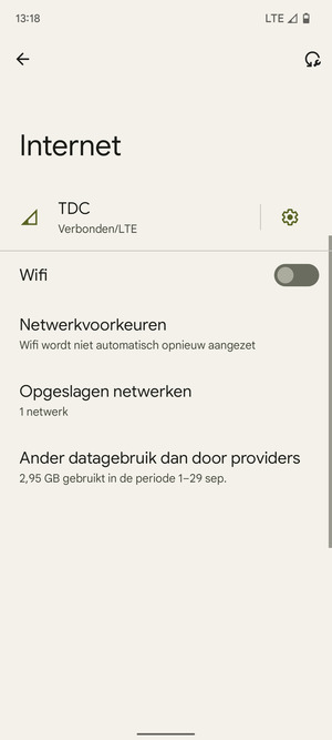 Schakel Wifi in