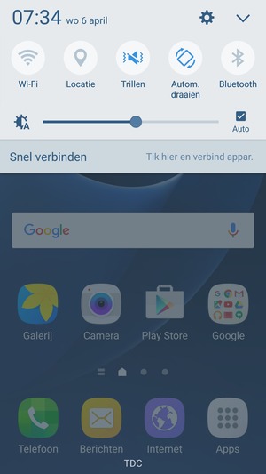 Selecteer Trillen om te veranderen naar stille modus