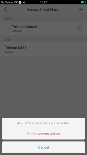 Select Reset access points