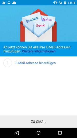 Wählen Sie E-Mail-Adresse hinzufügen