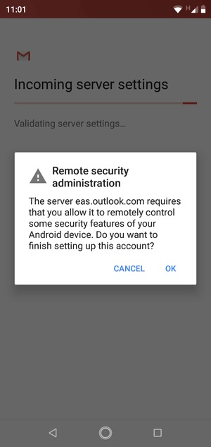 Select OK