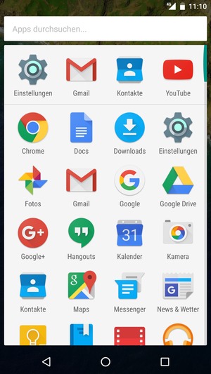 Wählen Sie Einstellungen