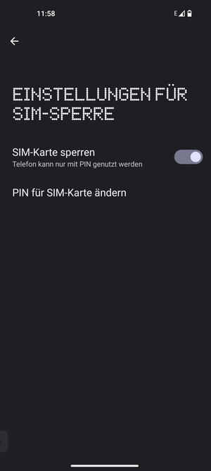 Wählen Sie PIN für SIM-Karte ändern