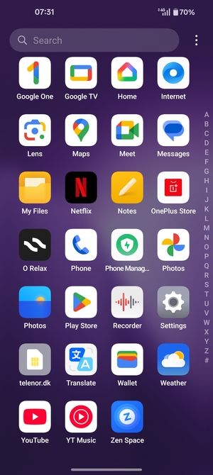 Scroll to and select Settings
