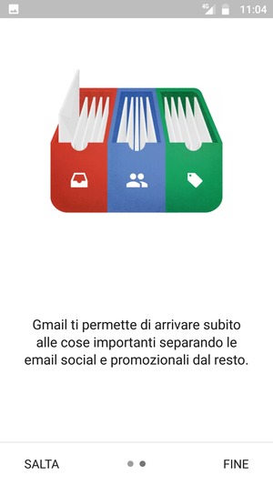 Seleziona FINE