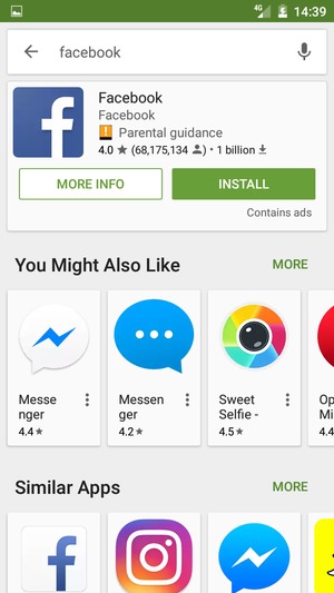 Select the app