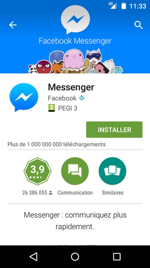 Sélectionnez INSTALLER
