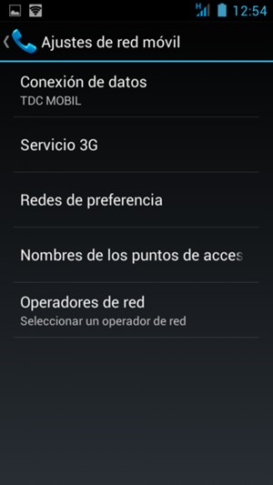 Seleccione Operadores de red