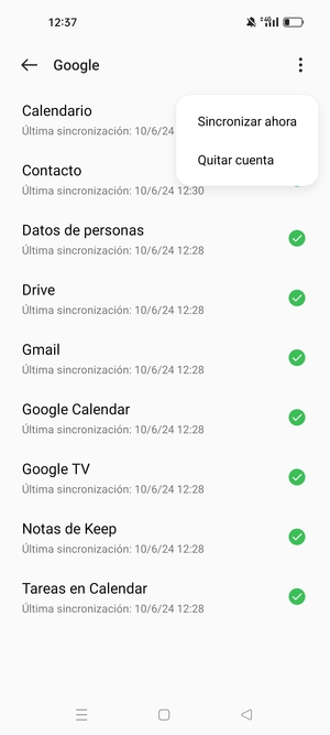Seleccione Sincronizar ahora