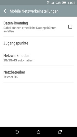 Um das Netzwerk zu wechseln, falls Probleme auftreten, wählen Sie Netzbetreiber