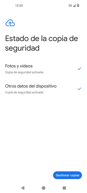 Seleccione Gestionar copias