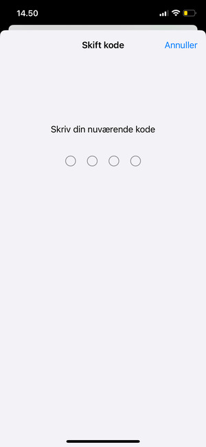 Skriv din nuværende kode
