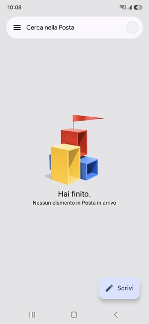 Il tuo Gmail è pronto per l'uso