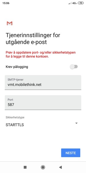 Velg Sikkerhetstype