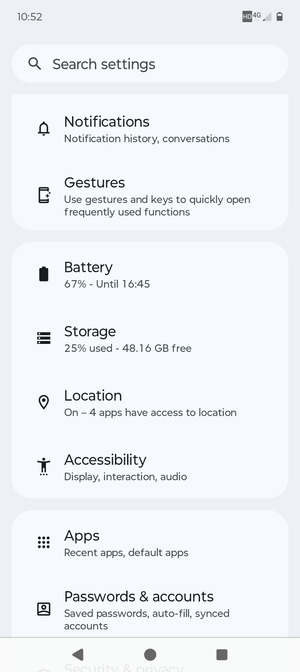 Scroll to and select Location