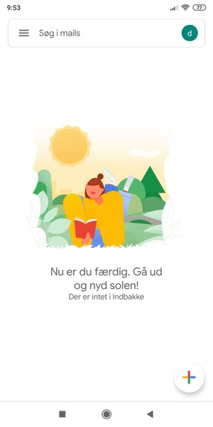 Din konto er klar til brug