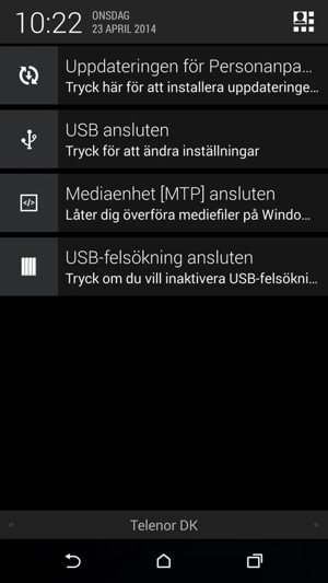 Tryck på Meny-knappen
