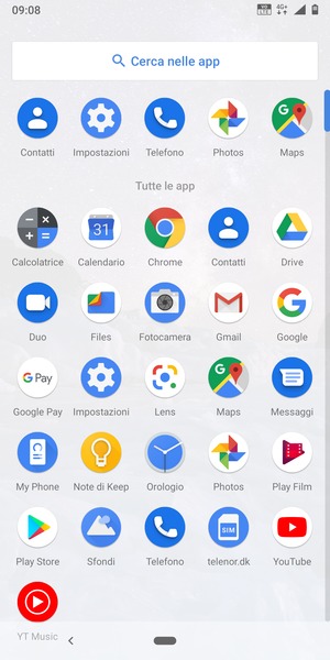 Seleziona Impostazioni