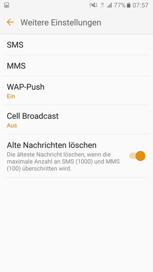 Wählen Sie SMS
