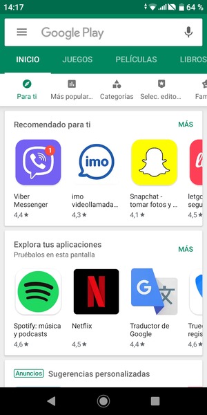 Seleccione la barra de Búsqueda