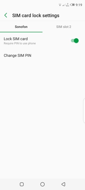 Select Public and select Change SIM PIN