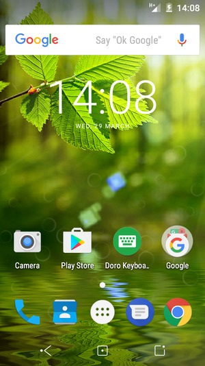 Return to the Home screen and select the Recent apps button