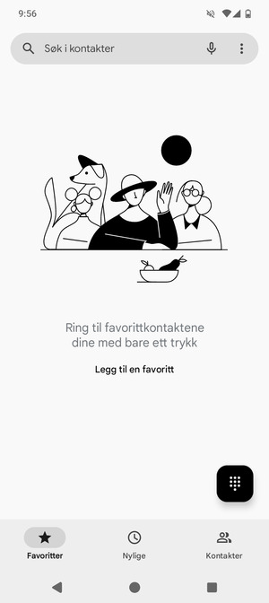 Velg menyknappen