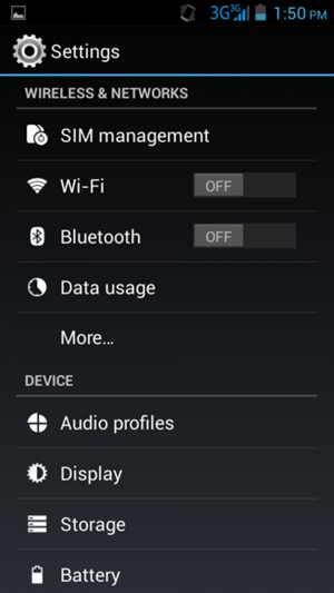 Select Wi-Fi