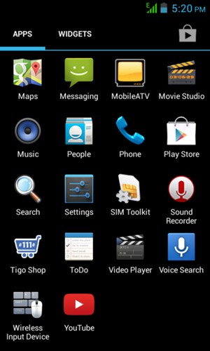 Scroll to and select Settings