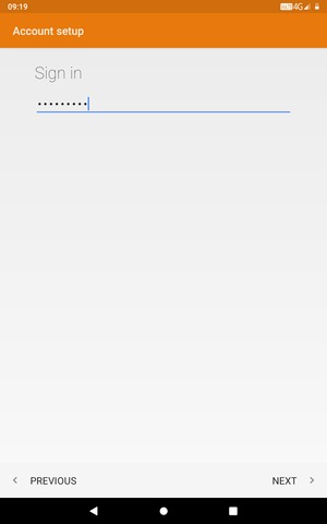 Enter your password and select NEXT