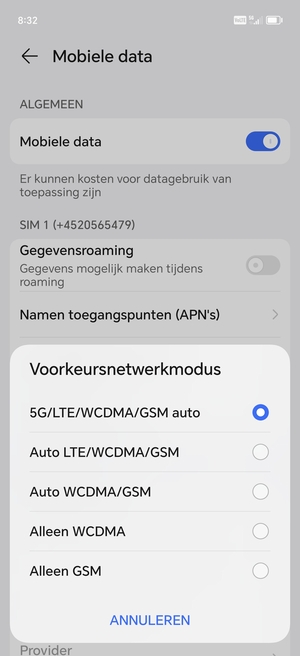Selecteer uw voorkeursoptie