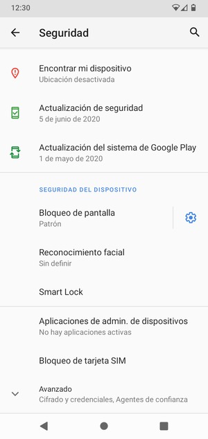 El teléfono ha sido asegurado con un bloqueo de pantalla