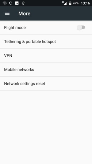 Select Tethering & portable hotspot