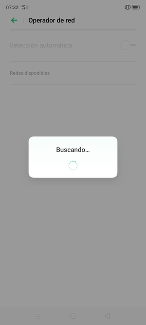 Espere a que la búsqueda termine