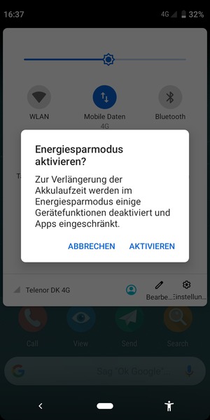Wählen Sie AKTIVIEREN