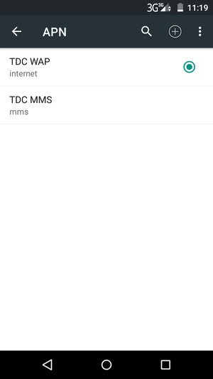 Sélectionnez le bouton du Menu