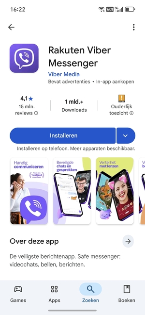 Selecteer Installeren