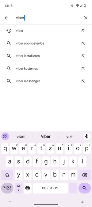 Geben Sie den Namen der App ein und wählen Sie Suchen