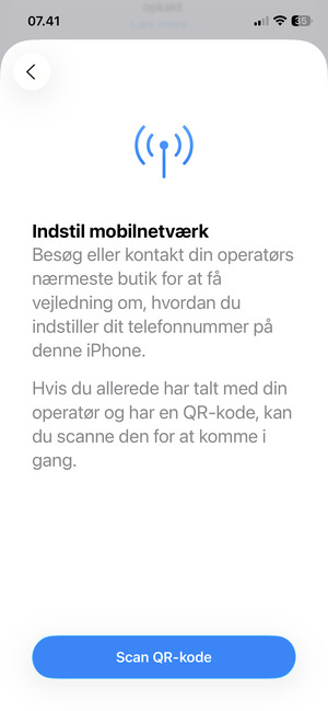 Vælg Scan QR-kode