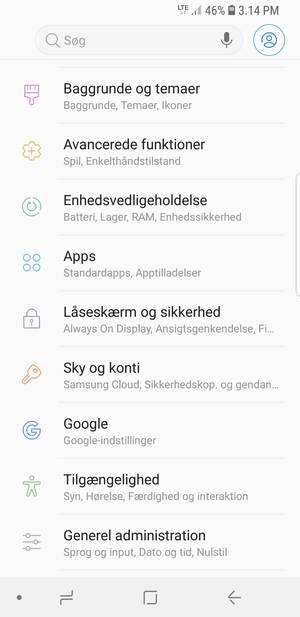 Vælg Låseskærm og sikkerhed