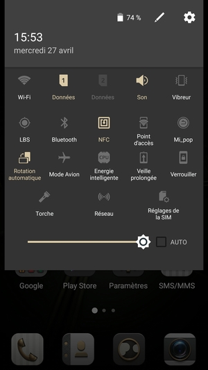 Sélectionnez AUTO
