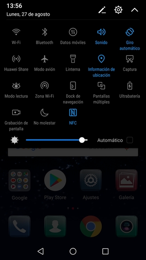 Desactive Información de ubicación