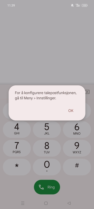 Hvis personsvar ikke er innstilt, velg OK
