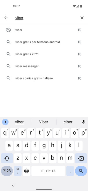 Inserisci il nome dell'app e seleziona Ricerca